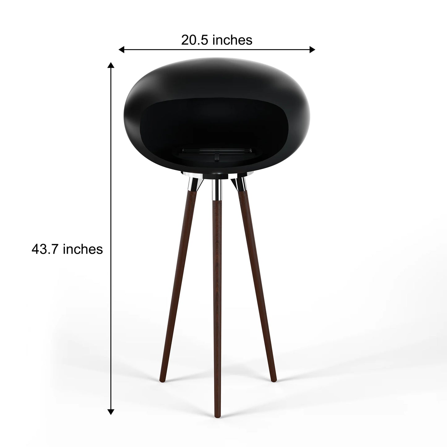 Rustic Flame Tripod Fireplace - Smokeless Indoor & Outdoor Warmth - Indoor/Outdoor Ethanol Fireplace Readi Gear