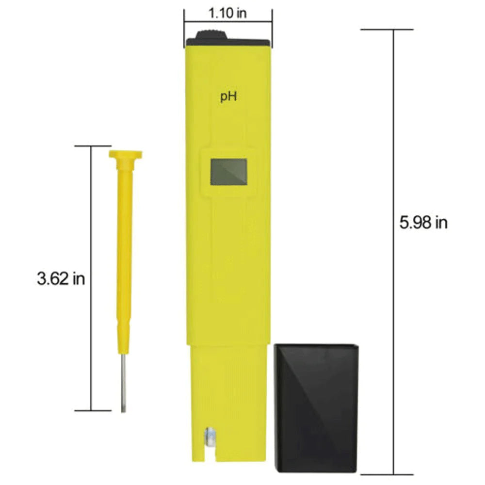 HydroPro PH Meter Tester - Accurate Water Quality Testing Pen - Digital PH Meter Readi Gear
