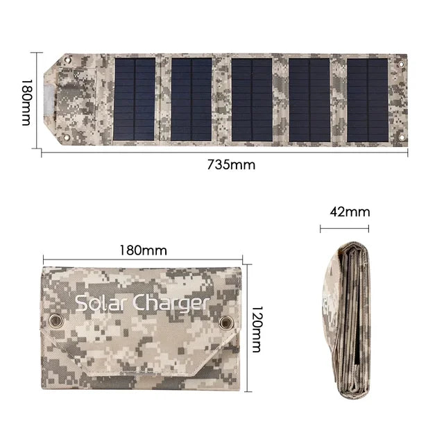 SunSprint Portable Foldable Solar Panel Charger - SunSprint Portable Foldable Solar Panel Charger Readi Gear