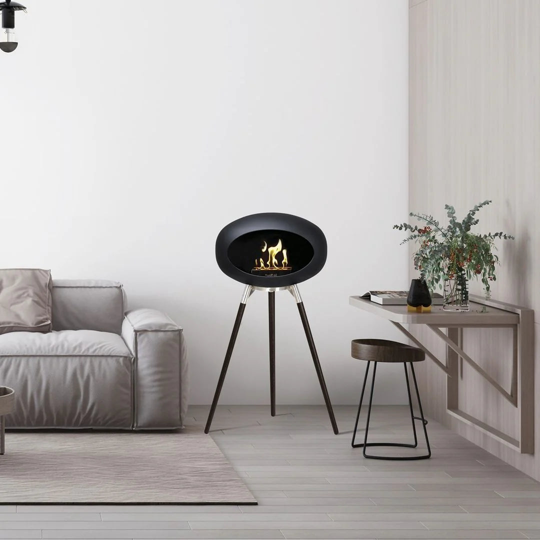 Rustic Flame Tripod Fireplace - Smokeless Indoor & Outdoor Warmth - Indoor/Outdoor Ethanol Fireplace Readi Gear
