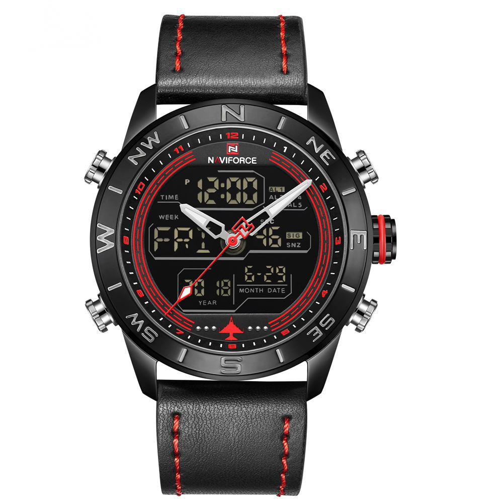 NAVIFORCE Command Series Multifunction Leather Men's Watch - Multifunction Leather Men's Watch Readi Gear