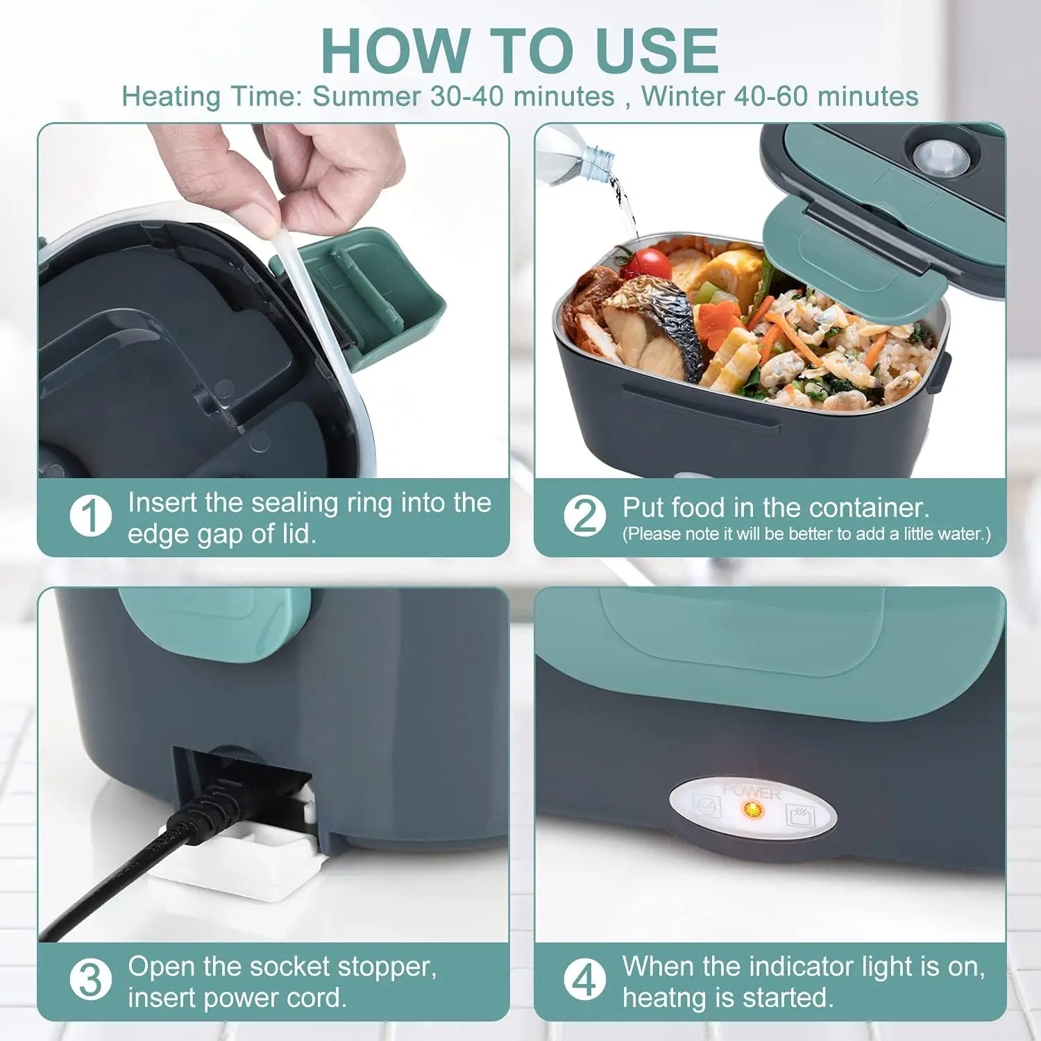 PowerHeat Portable Electric Lunch Box Warmer - Readi Gear