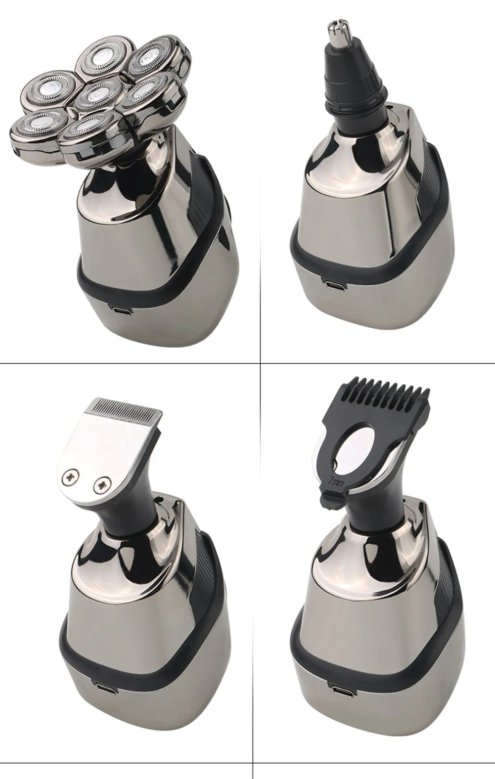 7D Pro Series Cordless Head Shaver & Hair Trimmer Kit for Men - Readi Gear