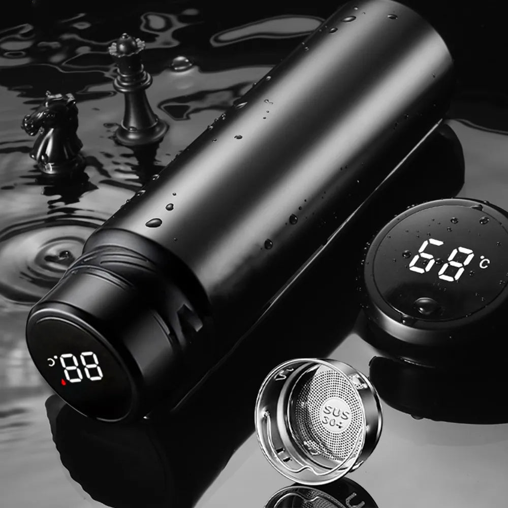 ThermoPro 1L Stainless Steel Bottle with Temperature Display - Smart travel thermos Readi Gear