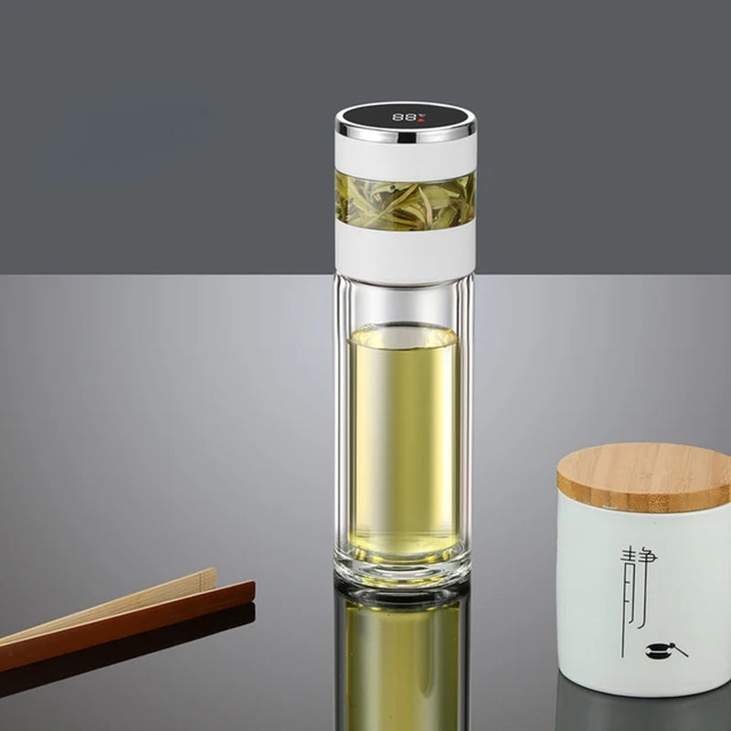 Smart Tea Infuser 450 ml Stainless Steel Insulated Travel Mug - Smart travel thermos Readi Gear