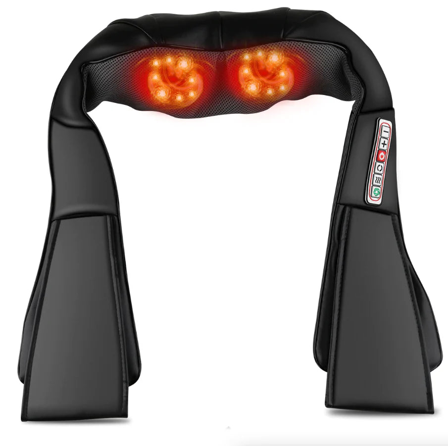Deep Tissue Heated Shiatsu Massager for Neck, Back, and Shoulders - Readi Gear