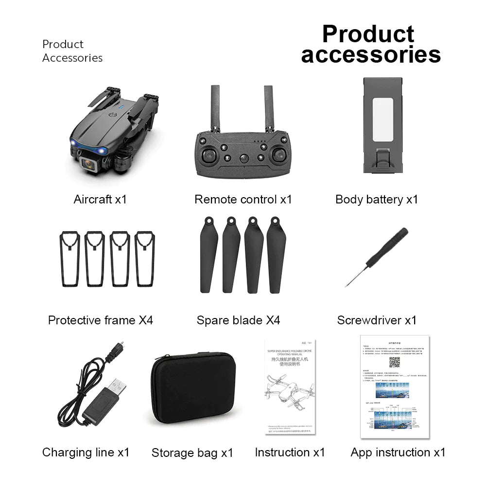 5G 4K GPS Drone X Pro - Foldable Quadcopter with Dual HD Cameras - 5G 4K GPS Drone X Pro | Foldable Quadcopter with Dual HD Cameras Readi Gear