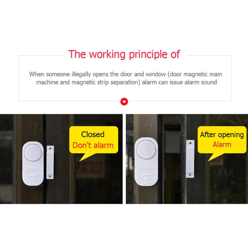SecureGuard Wireless Home Security Alarm System - 6 Pack - Security Alarms Readi Gear