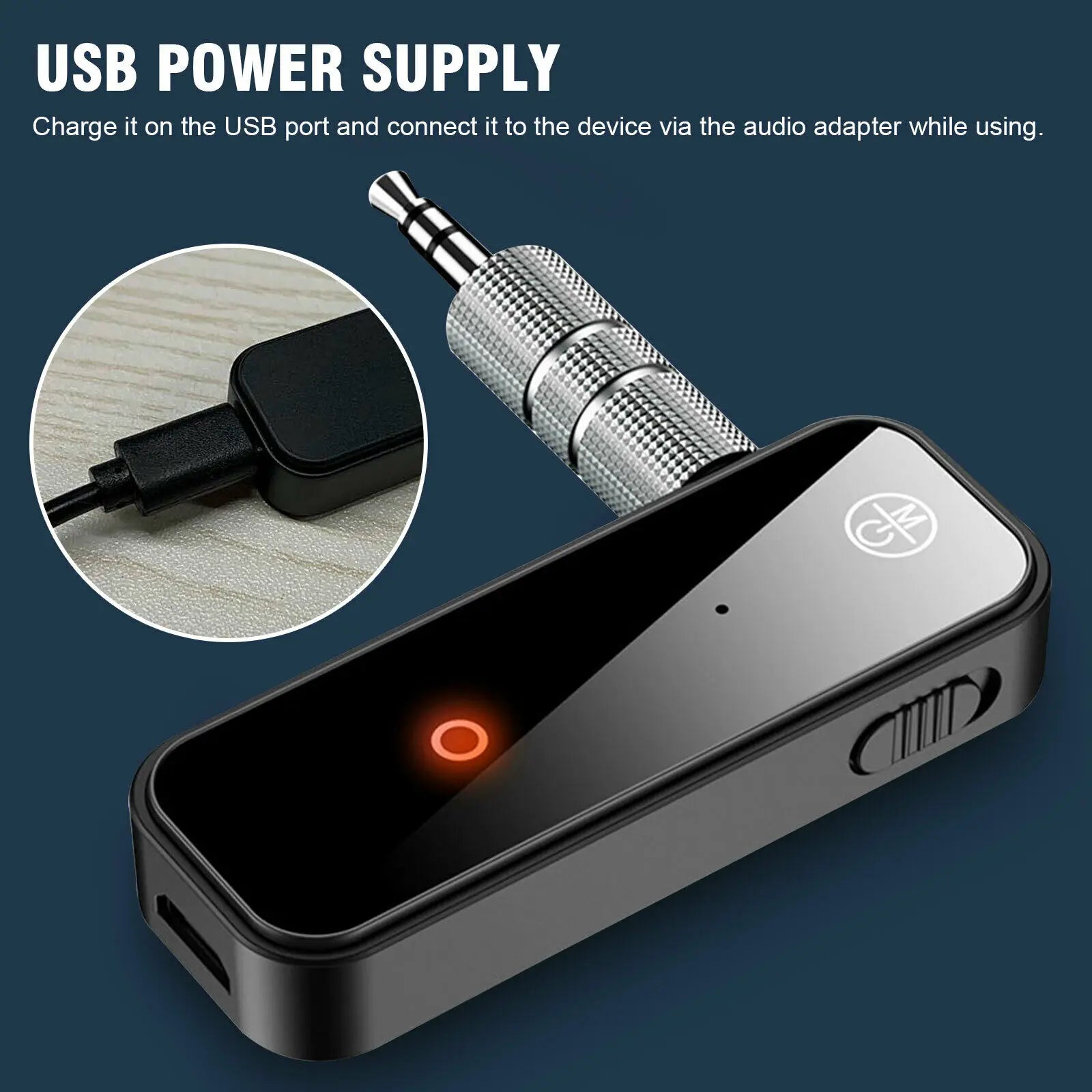 Universal Bluetooth 5.0 Audio Adapter for Car & Home Stereo - Universal Bluetooth 5.0 Audio Adapter for Car & Home Stereo Readi Gear