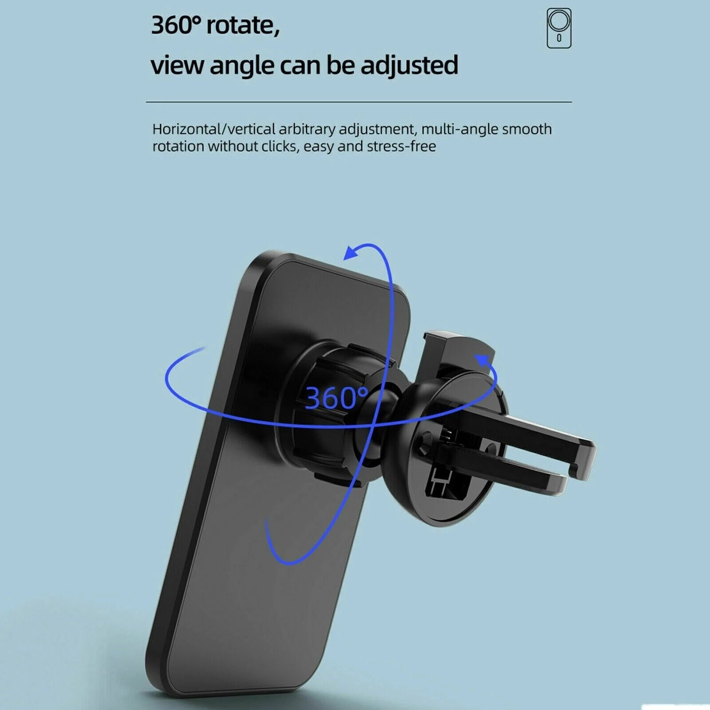 Magnetic Wireless Car Charger Mount for iPhone 12 13 14 Pro Max - Magnetic wireless car charger Readi Gear
