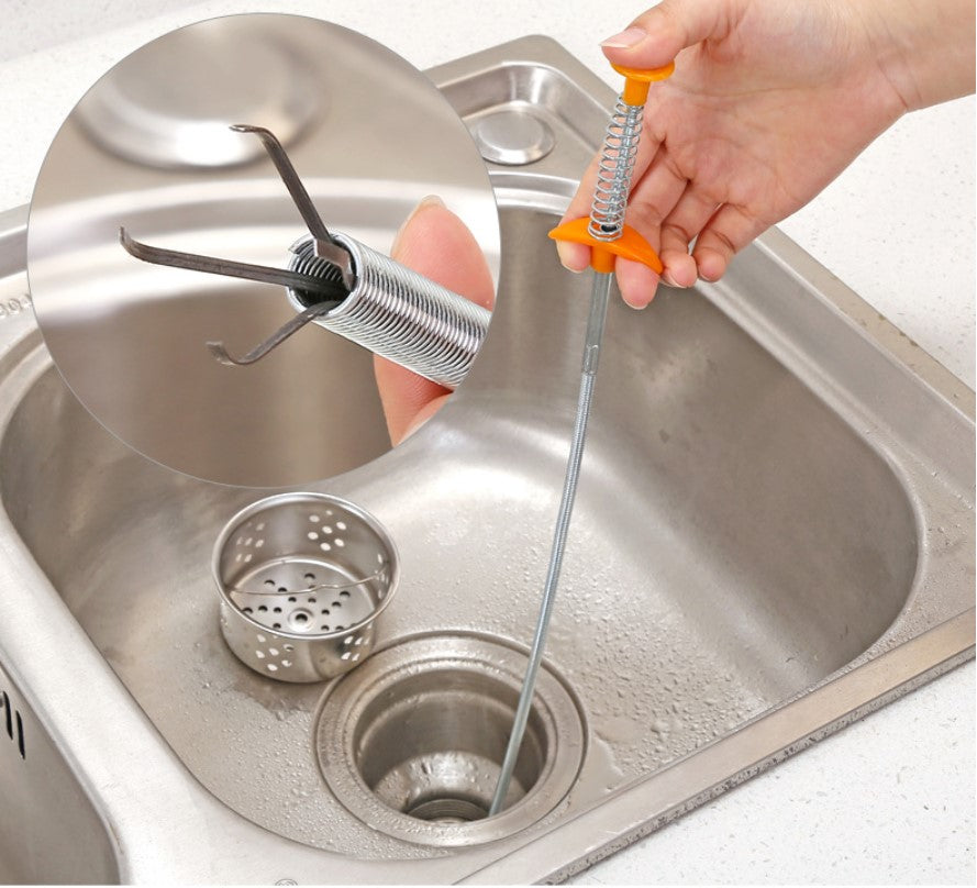 ClogBuster Pro Flexible Drain Cleaner - Hair & Debris Removal Tool - Drain cleaner Readi Gear