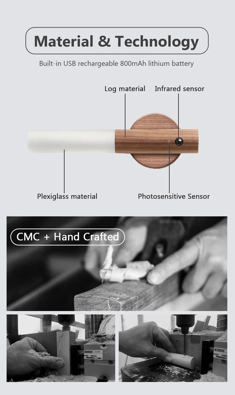 LumiBar Motion-Sensing Night Light | Magnetic, Portable & Rechargeable - Night Light Readi Gear