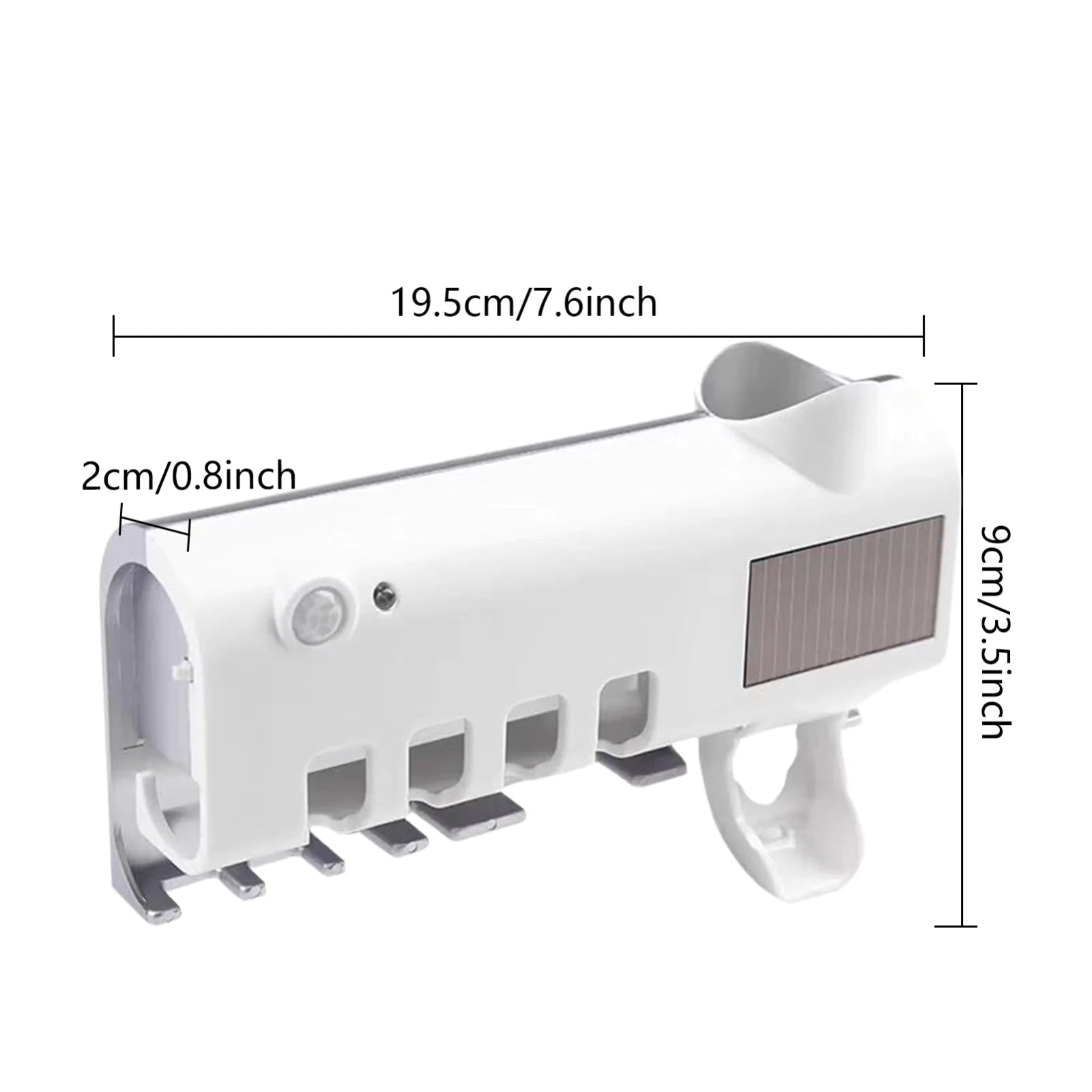 UV Light Toothbrush Holder & Automatic Dispenser - Clean & Sanitized Brushes - UV Light Toothbrush Holder & Automatic Dispenser - Clean & Sanitized Brushes Readi Gear