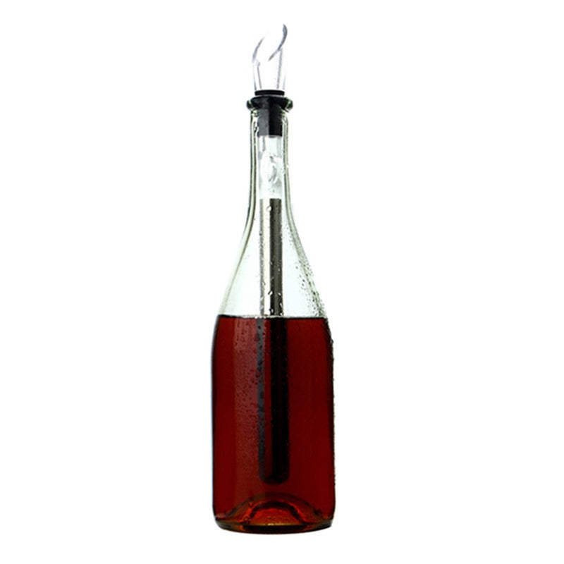 Stainless Steel Wine Chiller Stick: 3-in-1 Cooling Rod, Aerator & Stopper - Wine Chillers & Accessories Readi Gear