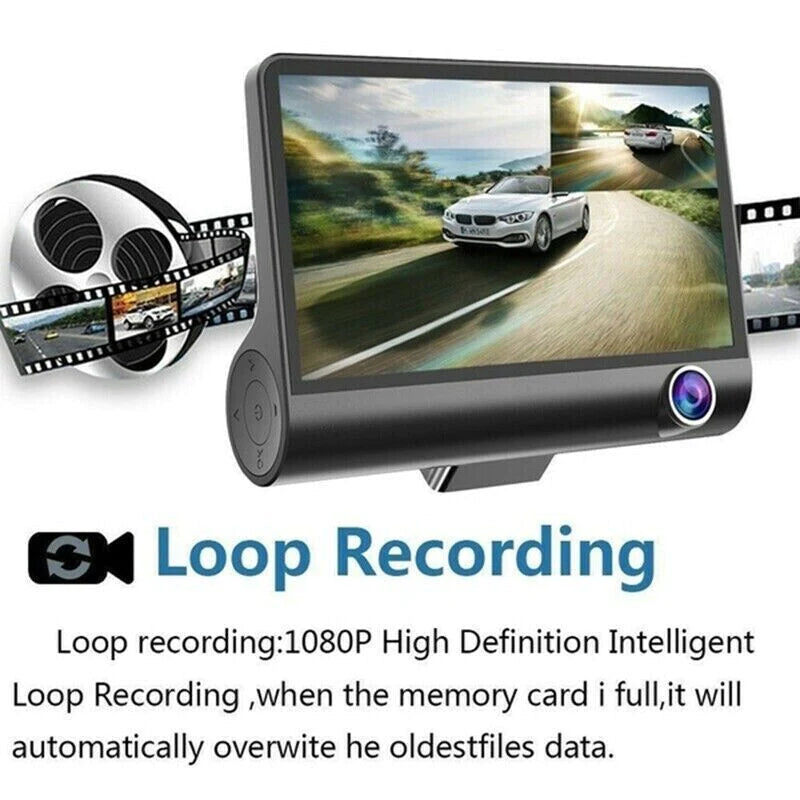 Tri-Vision HD Car Dash Cam - Dash camera Readi Gear
