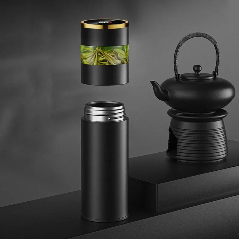 Smart Tea Infuser 450 ml Stainless Steel Insulated Travel Mug - Smart travel thermos Readi Gear