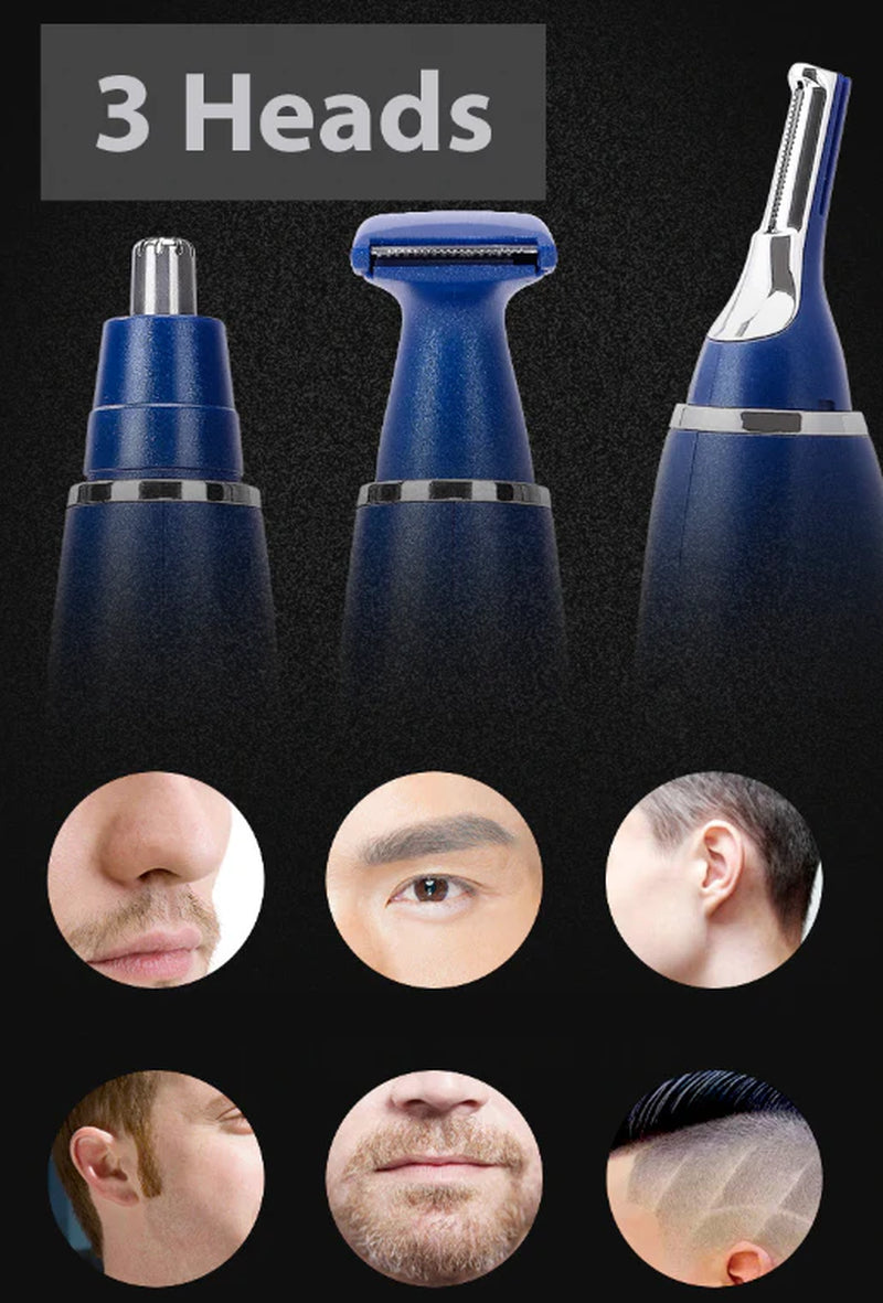TrimMaster 3-in-1 Electric Groomer - Nose, Ear & Eyebrow Shaver - Readi Gear