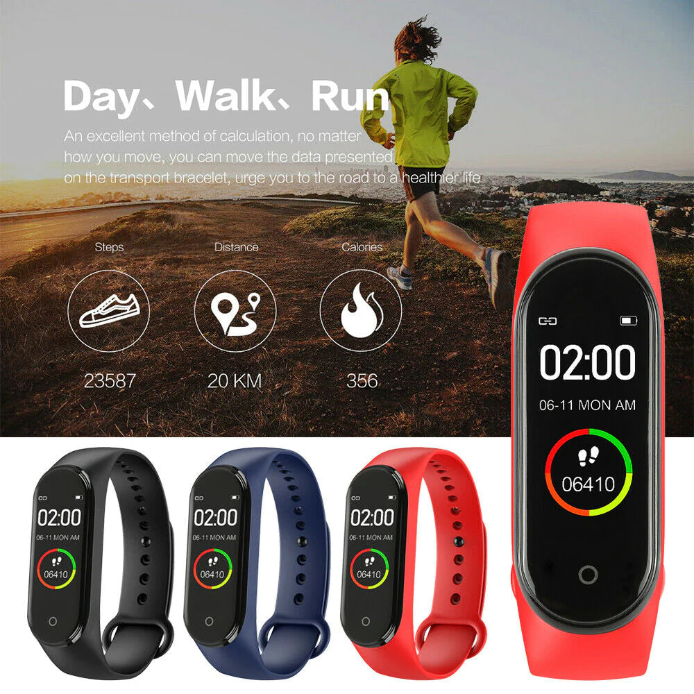 M4 Smart Watch Band - Fitness Tracker with Blood Pressure, Heart Rate & Sleep Detection - M4 Smart Watch Band - Fitness Tracker with Blood Pressure, Heart Rate & Sleep Detection Readi Gear