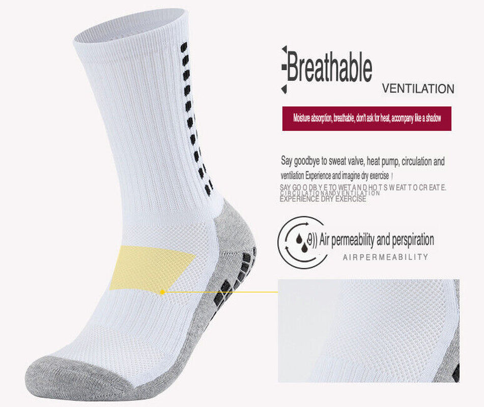 GripPro Sports Socks: Anti-Slip Performance for Soccer, Football, Basketball, Hiking (3 Pack) - Anti-Slip Performance Sports Socks Readi Gear