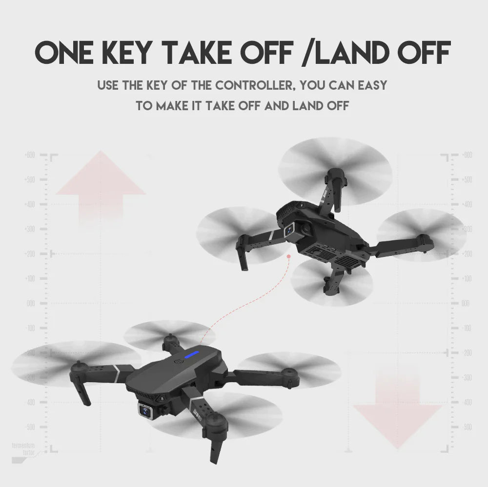 SkyCapture 4K HD Dual Camera Foldable Drone +4 Battery - Dual Camera Drone Readi Gear