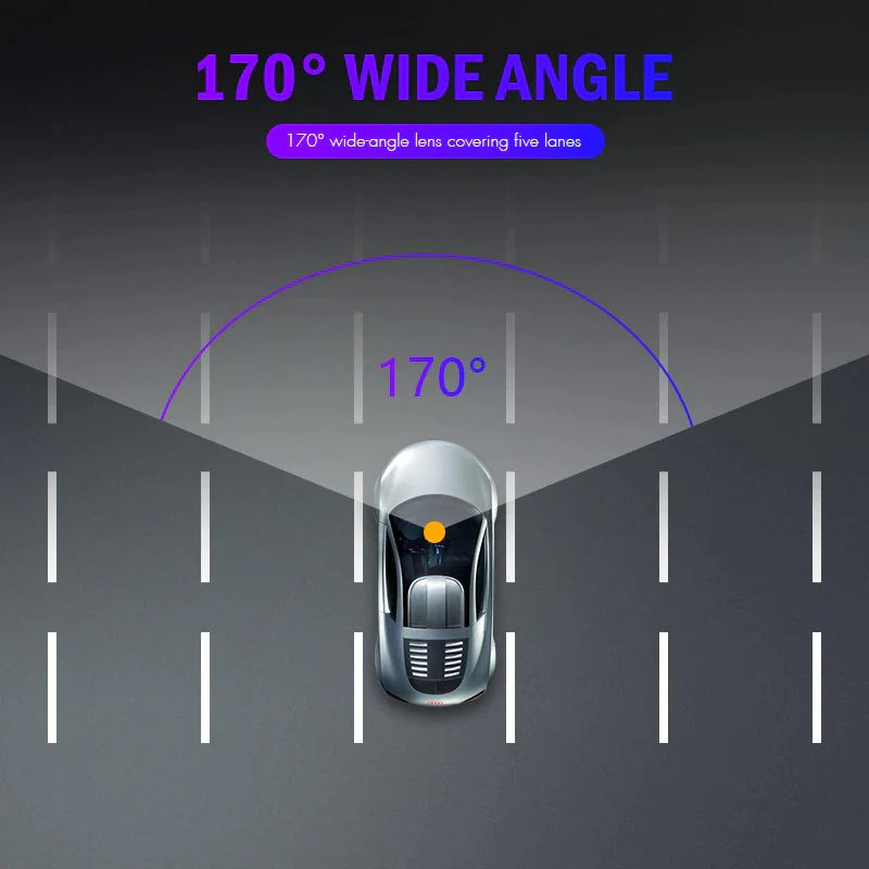 4” HD Touch Screen Dual Lens Dash Cam Recorder – Front & Rear Night Vision - Dash camera Readi Gear