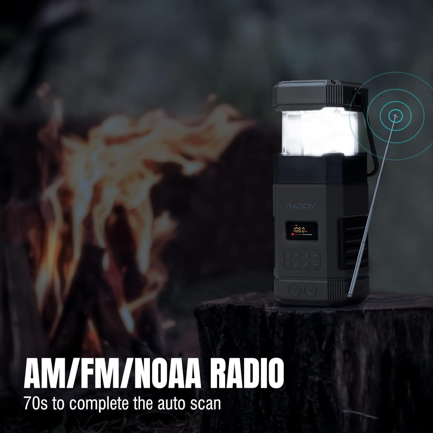 SurvivorPro SL10 - Solar Crank Lantern, Radio & Power Bank - Solar Crank Survival Lantern, Radio & Power Bank Readi Gear