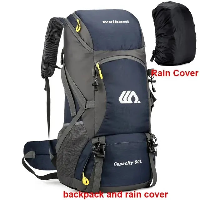 RidgeRunner 50L Large Capacity Waterproof Hiking Backpack - RidgeRunner 50L Large Capacity Waterproof Hiking Backpack Readi Gear