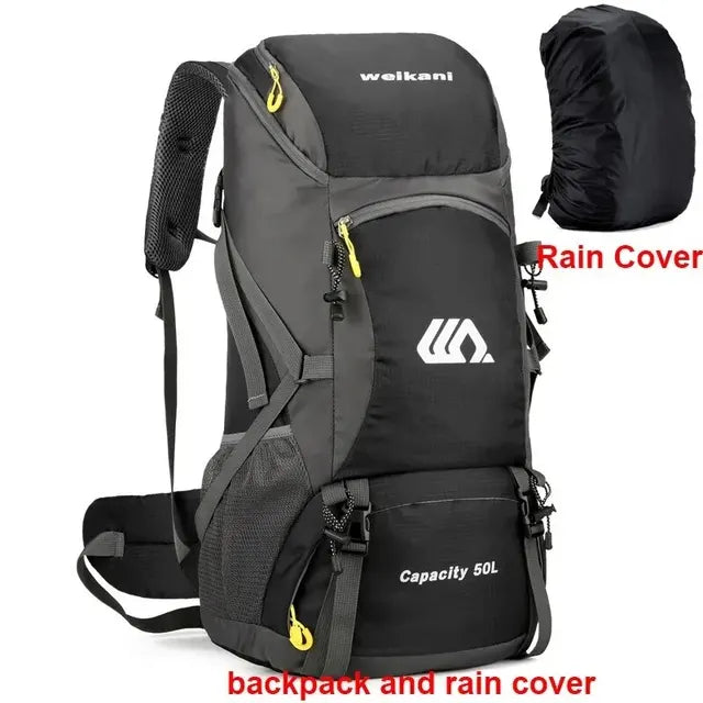RidgeRunner 50L Large Capacity Waterproof Hiking Backpack - RidgeRunner 50L Large Capacity Waterproof Hiking Backpack Readi Gear
