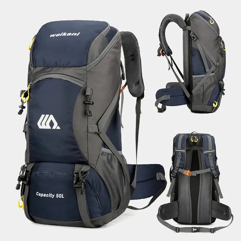 RidgeRunner 50L Large Capacity Waterproof Hiking Backpack - RidgeRunner 50L Large Capacity Waterproof Hiking Backpack Readi Gear