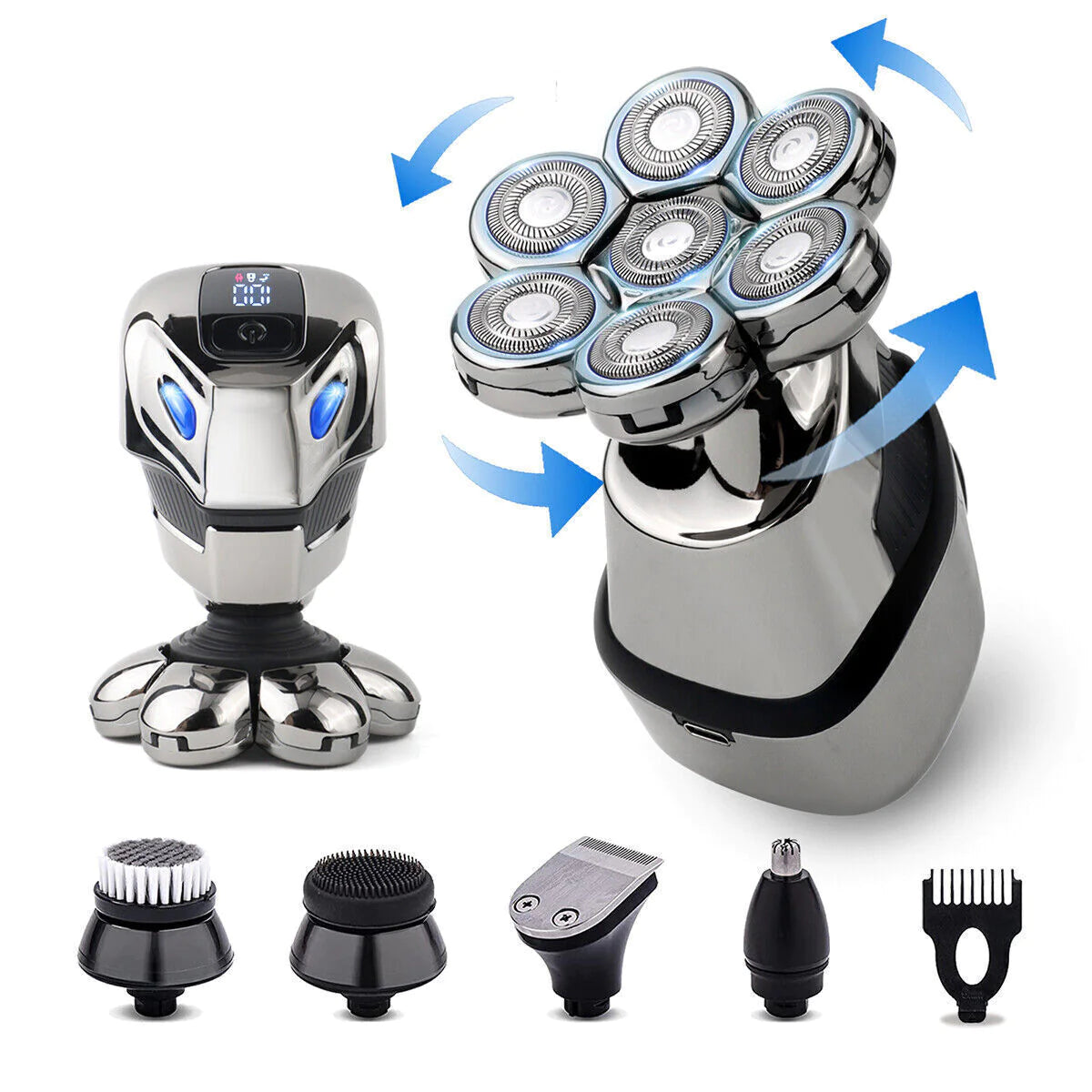 7D Pro Series Cordless Head Shaver & Hair Trimmer Kit for Men - Readi Gear