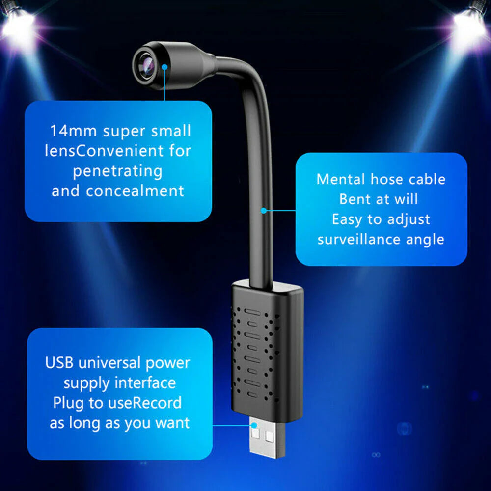 Mini Wireless Spy Camera - 1080P HD WiFi IP Cam with Night Vision - Hidden Wireless Spy Camera Readi Gear