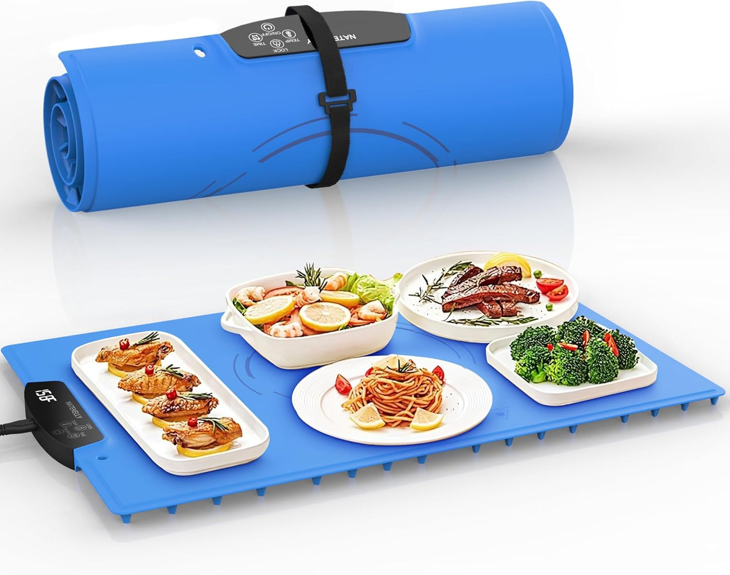 ReadyWarm Roll-up Portable Food Warming Mat - Great for Camping, Buffets - Roll-up Food Warming Mat Readi Gear