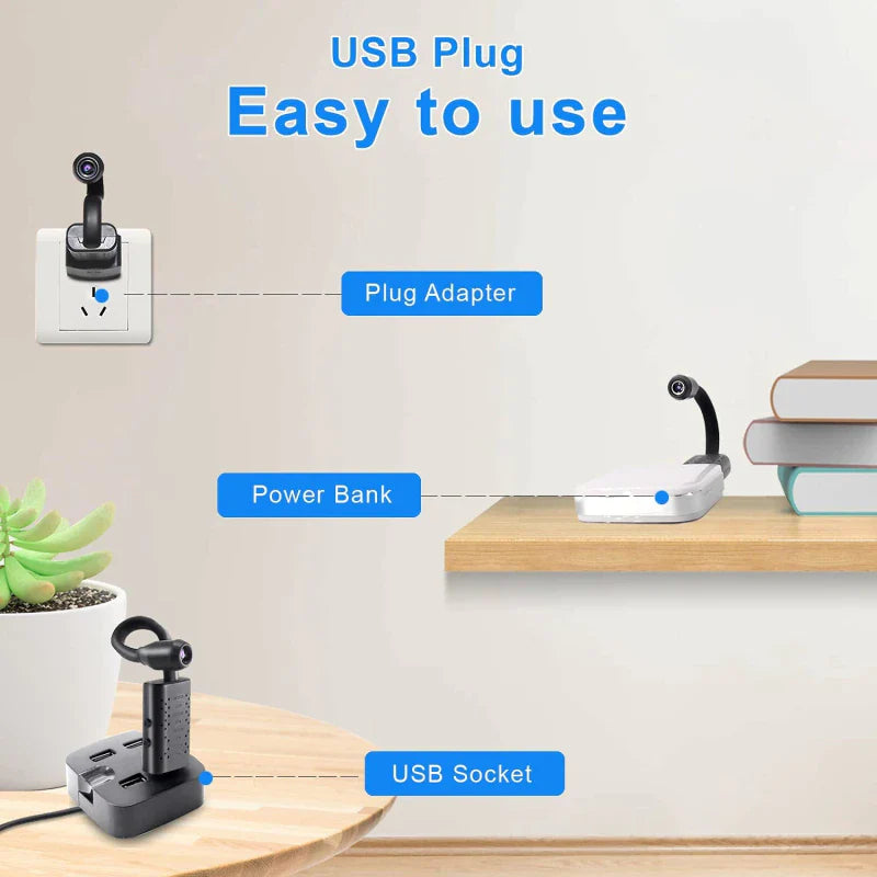 Mini Wireless Spy Camera - 1080P HD WiFi IP Cam with Night Vision - Hidden Wireless Spy Camera Readi Gear