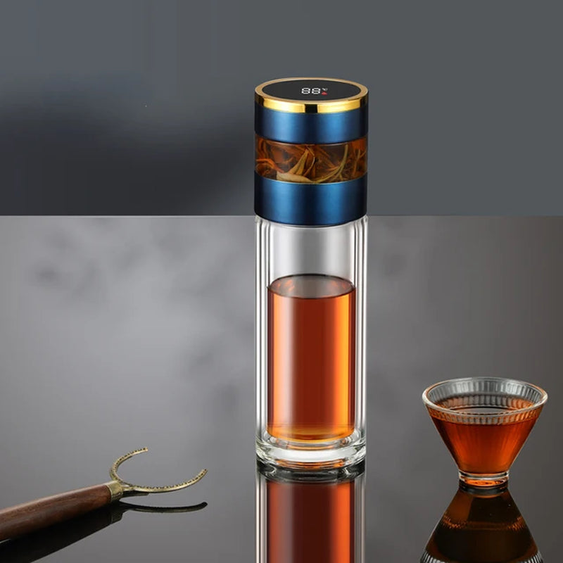Smart Tea Infuser 450 ml Stainless Steel Insulated Travel Mug - Smart travel thermos Readi Gear