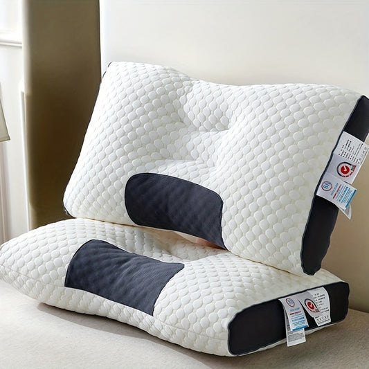 OrthoRelief™ Contour Pillow – Ergonomic Neck Support with Massage (2 Pack)