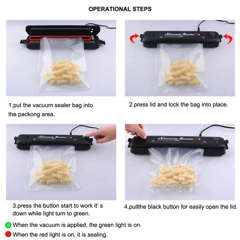 Automatic Vacuum Sealer Machine - Keep Food Fresh Up to 3 Years - food vacuum sealer Readi Gear