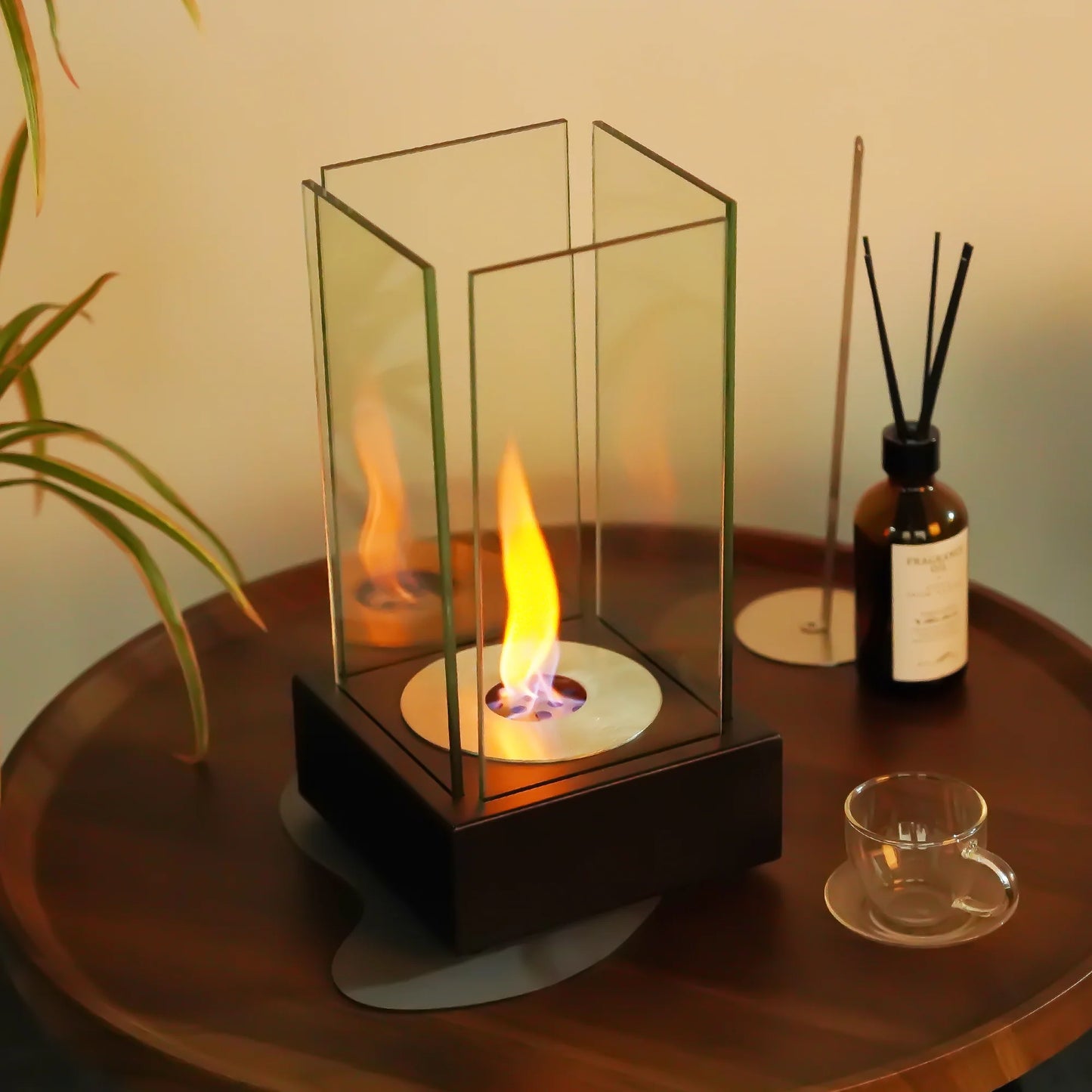 LodgeFire Bio Ethanol Indoor/Outdoor Smokeless Tabletop Fireplace - Tabletop fireplace Readi Gear