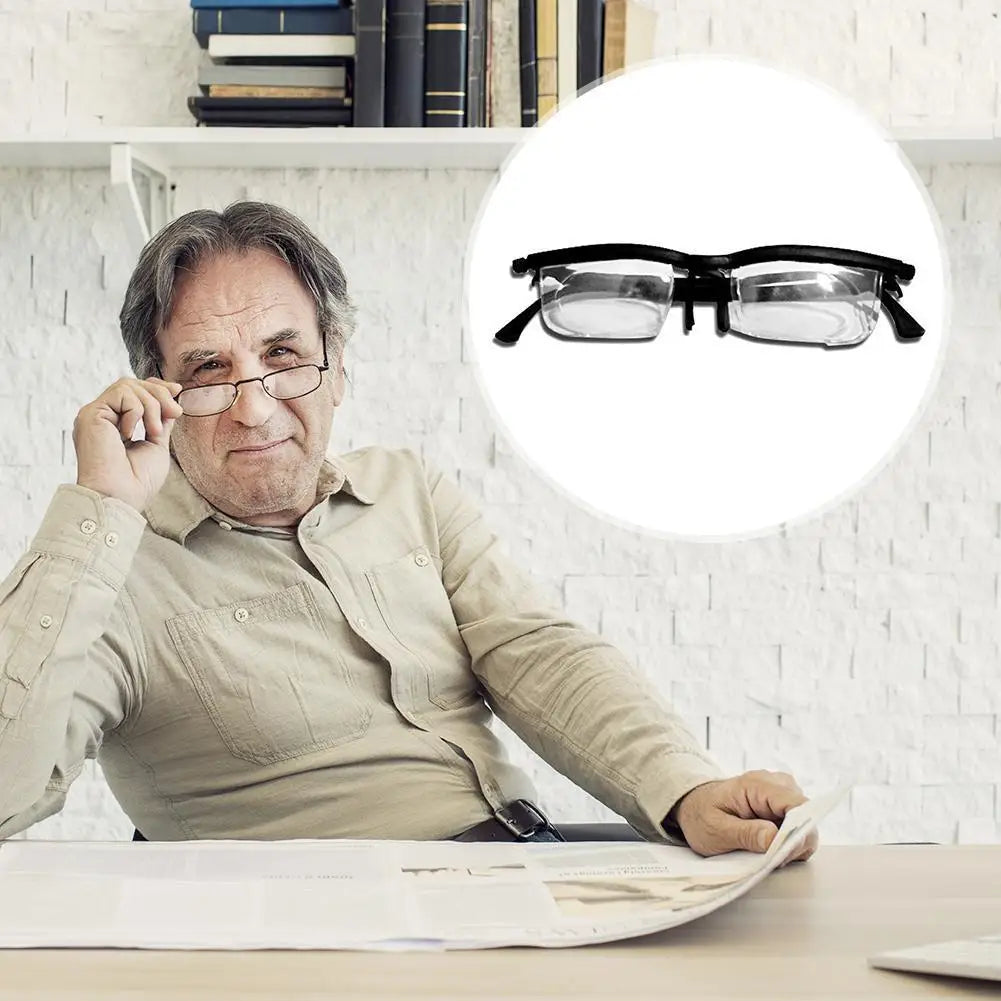 VisionMaster Dial Adjustable Glasses: Variable Focus Eyewear for Any Distance - Readi Gear