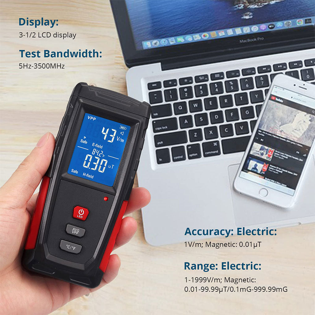 MagnaShield Electromagnetic Radiation Detector with Safety Alarm - MagnaShield Electromagnetic Radiation Detector with Safety Alarm Readi Gear