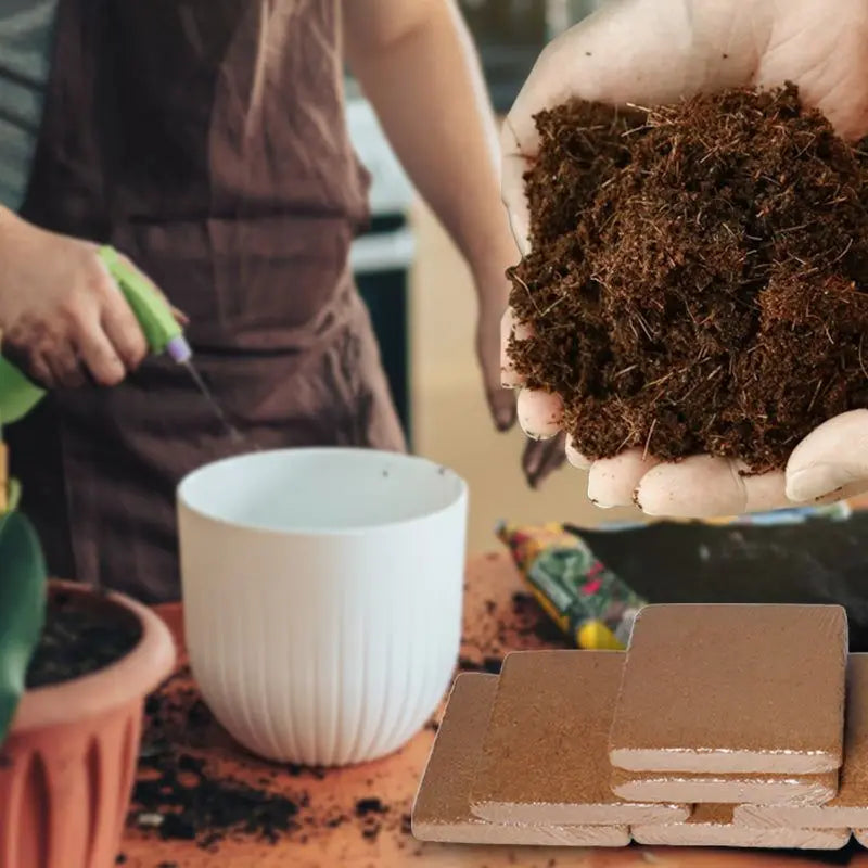 Organic Coconut Coir Brick - Sustainable Growing Medium for Healthy Plants - Organic Coconut Coir Brick Readi Gear