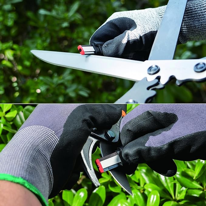 6-in-1 Knife Sharpener/Fire Starter & Garden Blade Tool Sharpening Set - Knife sharpener/fire starter & garden blade sharpener Readi Gear