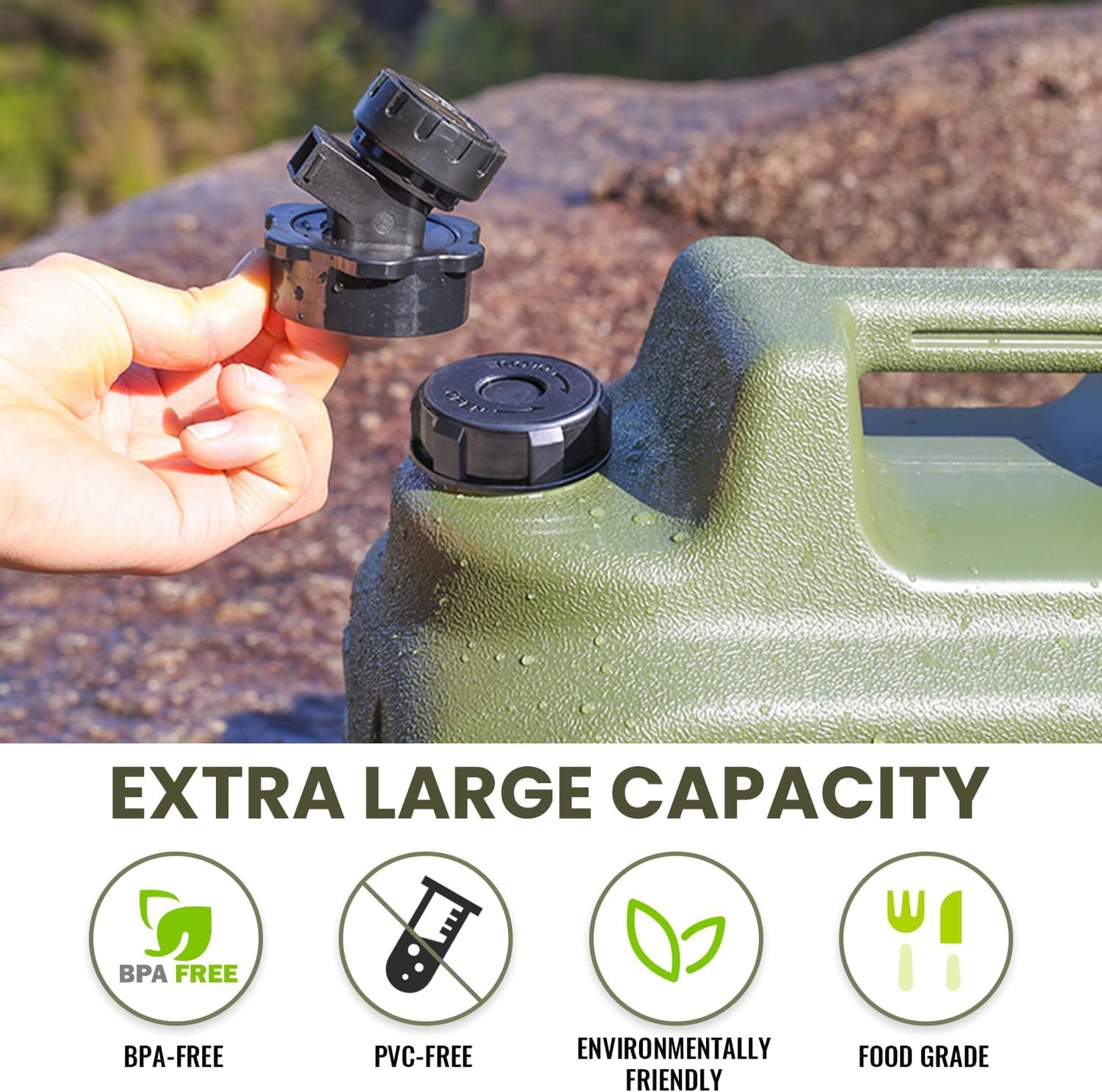 Prepper’s Water Jug – BPA-Free 13L Tank with Spigot & Tool Bag