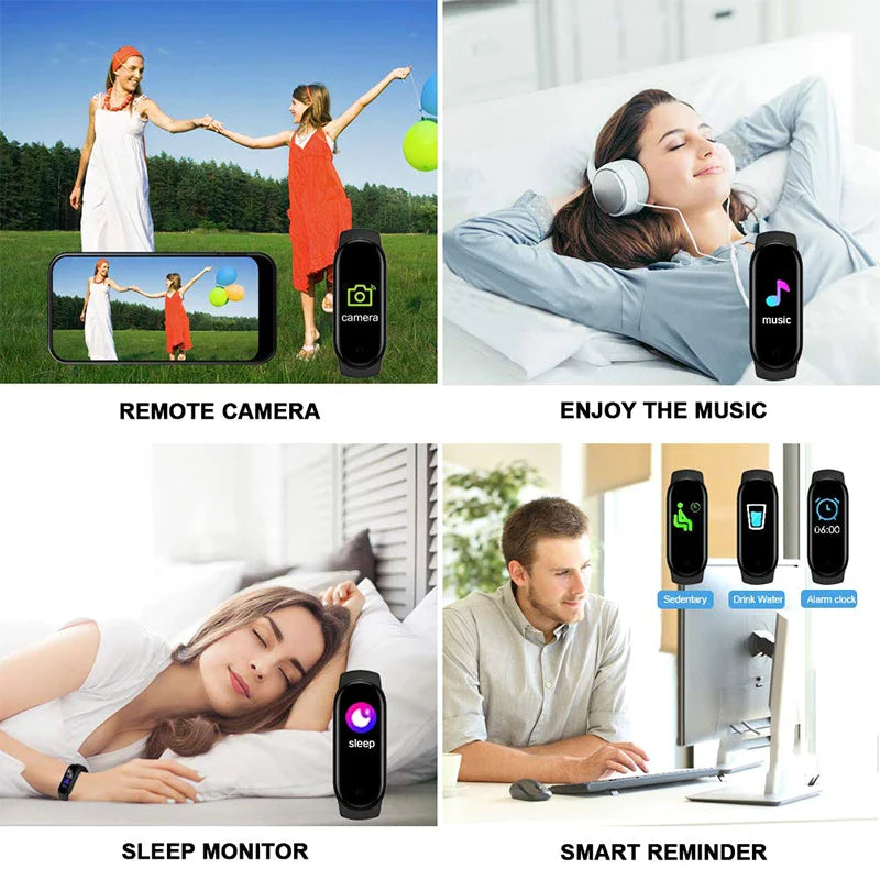 M4 Smart Watch Band - Fitness Tracker with Blood Pressure, Heart Rate & Sleep Detection - M4 Smart Watch Band - Fitness Tracker with Blood Pressure, Heart Rate & Sleep Detection Readi Gear
