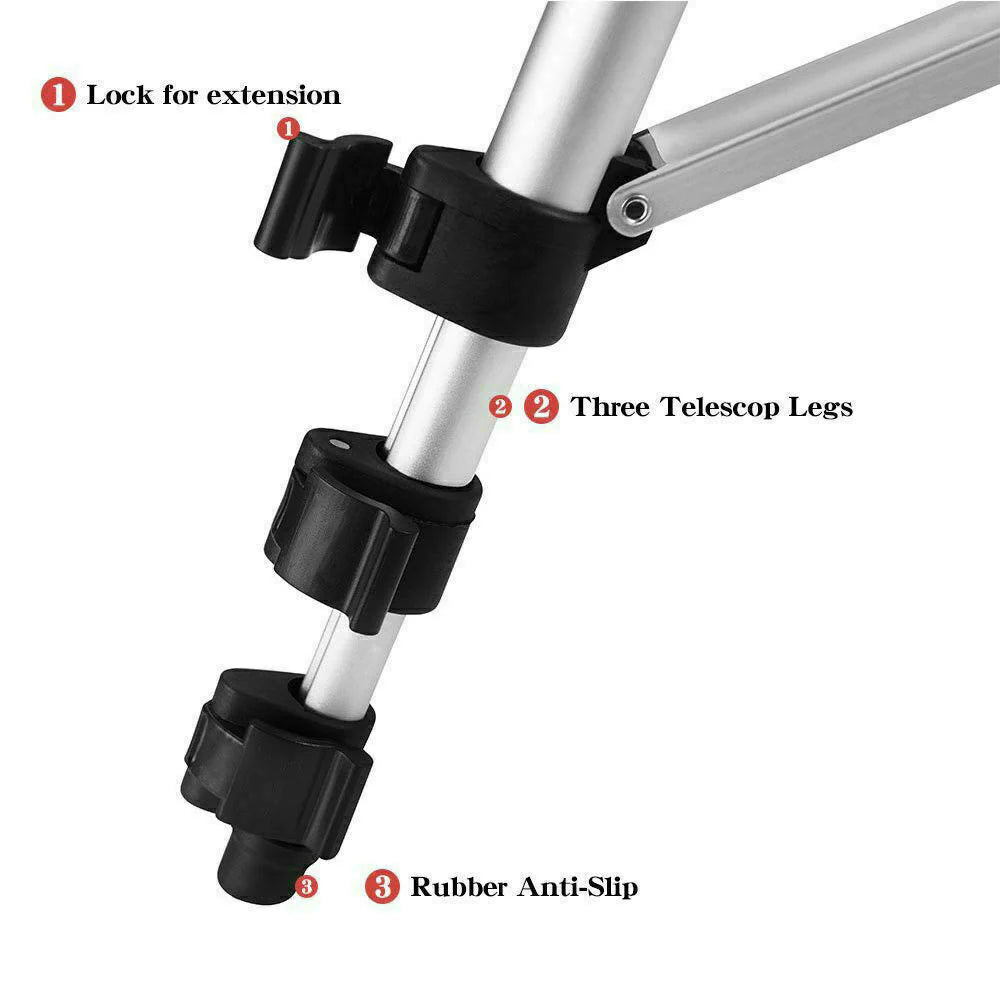 360° Swivel Camera Tripod Stand & Phone Holder for iPhone, Samsung + Bag - Readi Gear