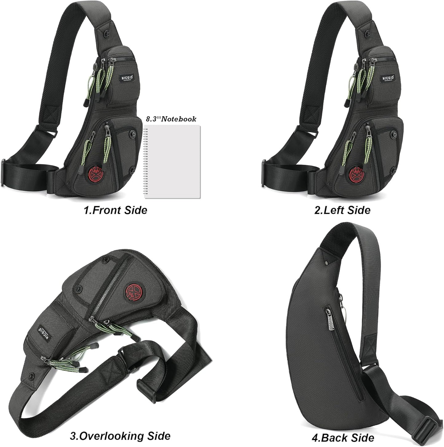 StealthGuard Anti-Theft Sling Bag - Hands-Free Crossbody Backpack for Men & Women - Urban Slingbag Readi Gear