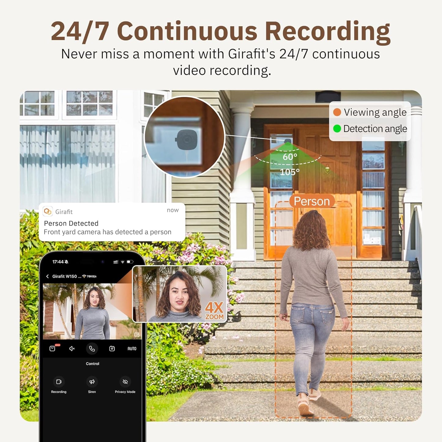 PerimeterWatch 2K Window Cam – Indoor Mount for Outdoor Security - Readi Gear