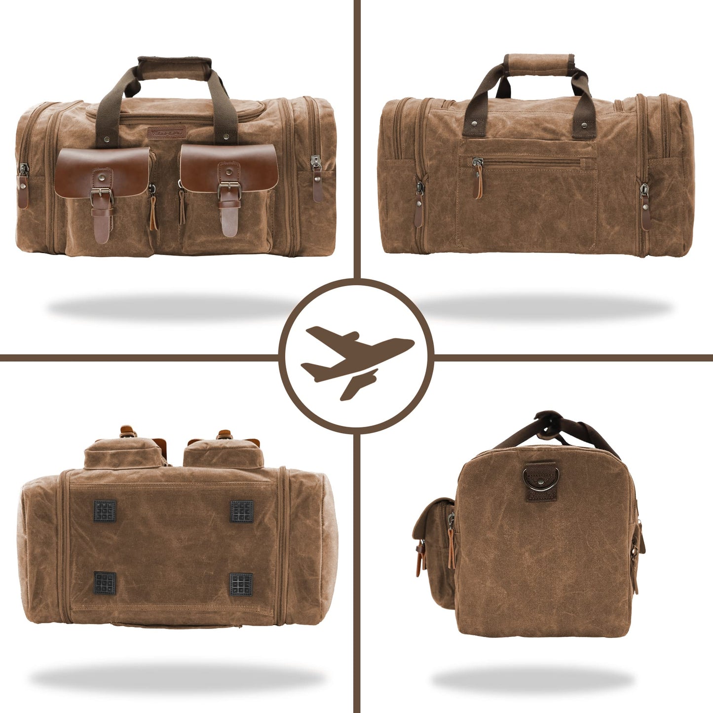 Timberline Vintage Duffel – Rugged Waterproof Waxed Canvas Travel Bag (50L & 60L)