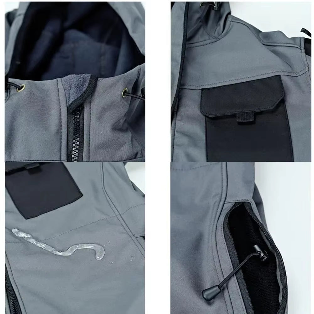 SpecOps Waterproof Tactical Jacket - Combat-Ready Multi-Pocket Softshell - Tactical Jacket Readi Gear