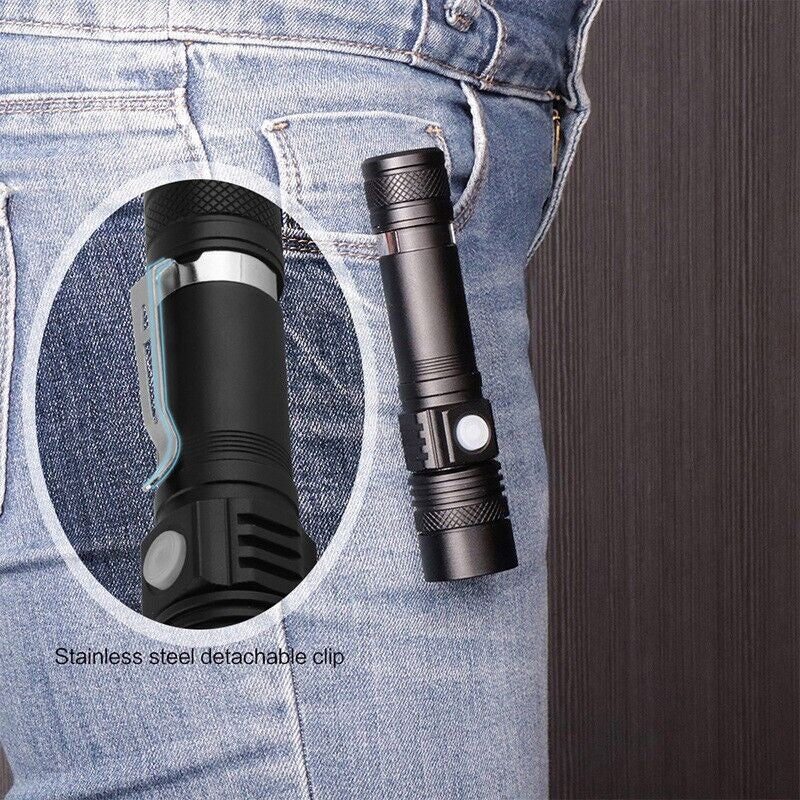 Ultra Bright 90000LM LED Flashlight - Zoomable & Rechargeable - Multifunctional Flashlight Readi Gear