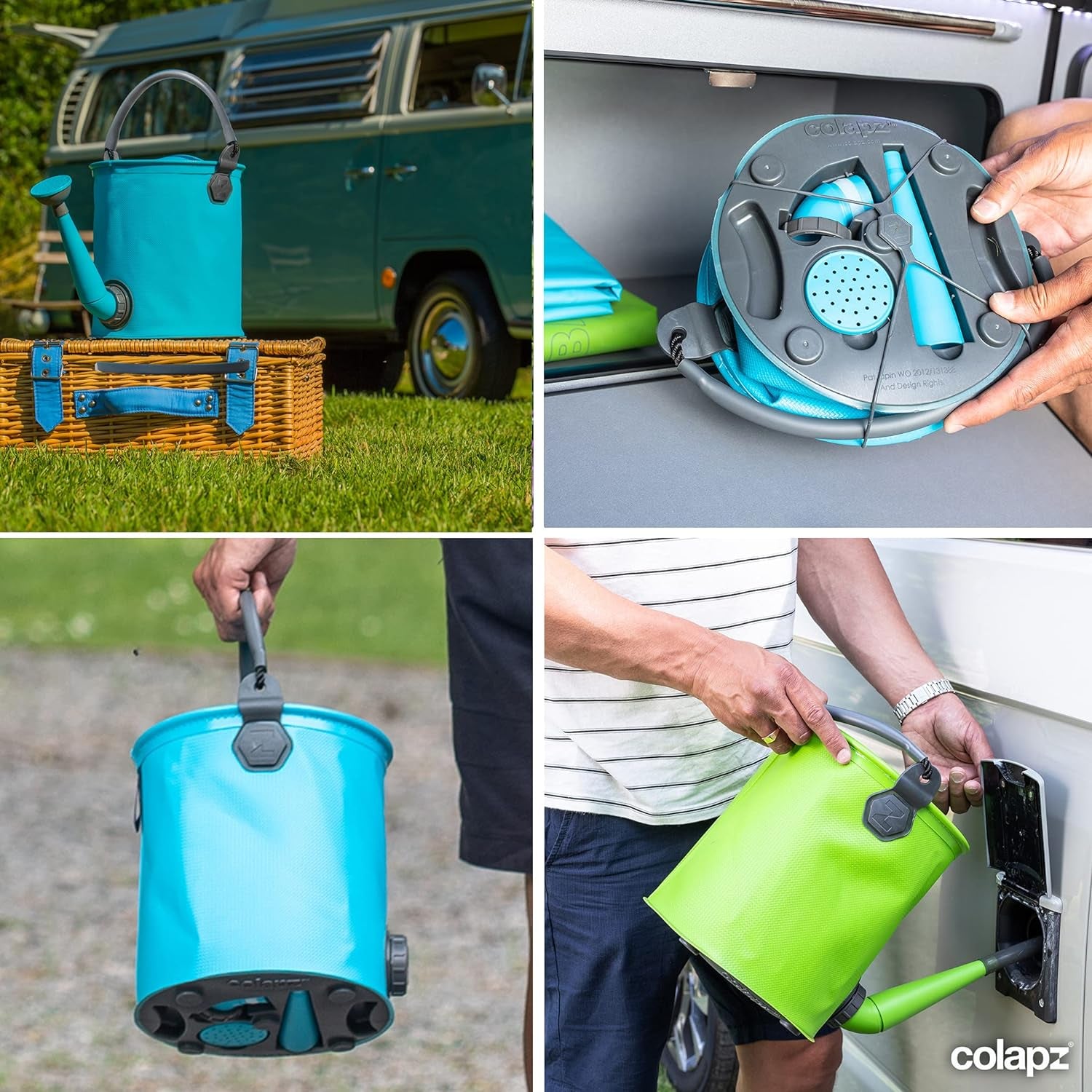 2-in-1 Collapsible Watering Can & Bucket with Spout - 1.5 to 2 Gallon Capacity - Collapsible watering can Readi Gear